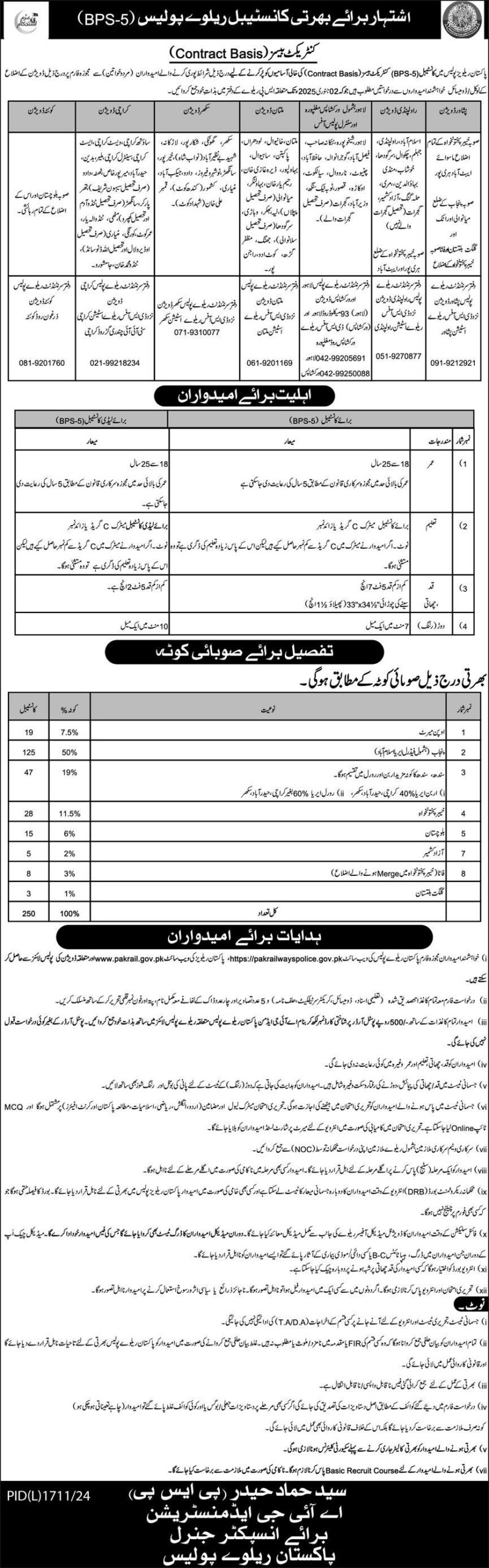 Pakistan Railways Karachi Jobs 2024
